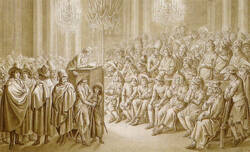 Sitzung des Jakobinerclubs in Mainz 1792